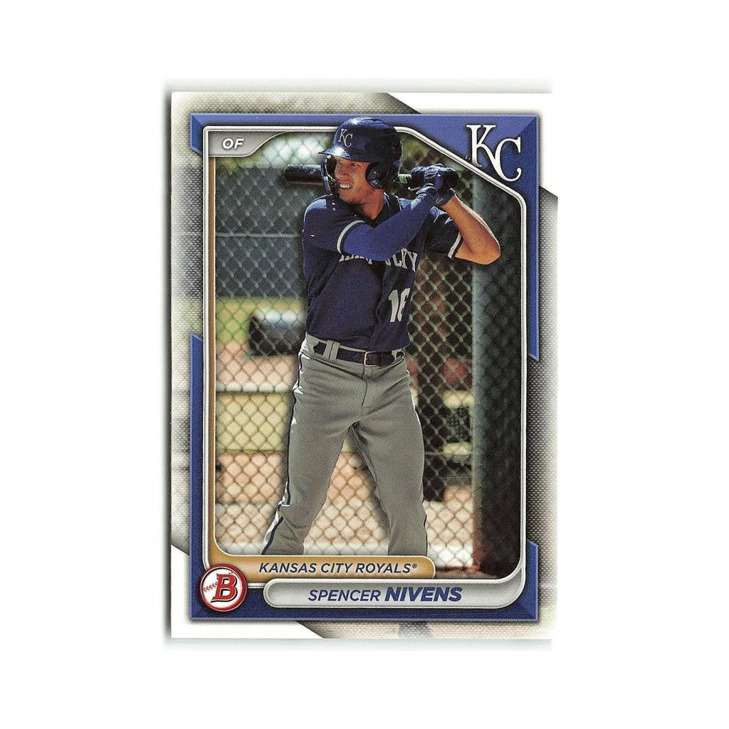 Spencer Nivens 2024 Bowman Prospects #BP-37 Kansas City Royals Baseball Card NM