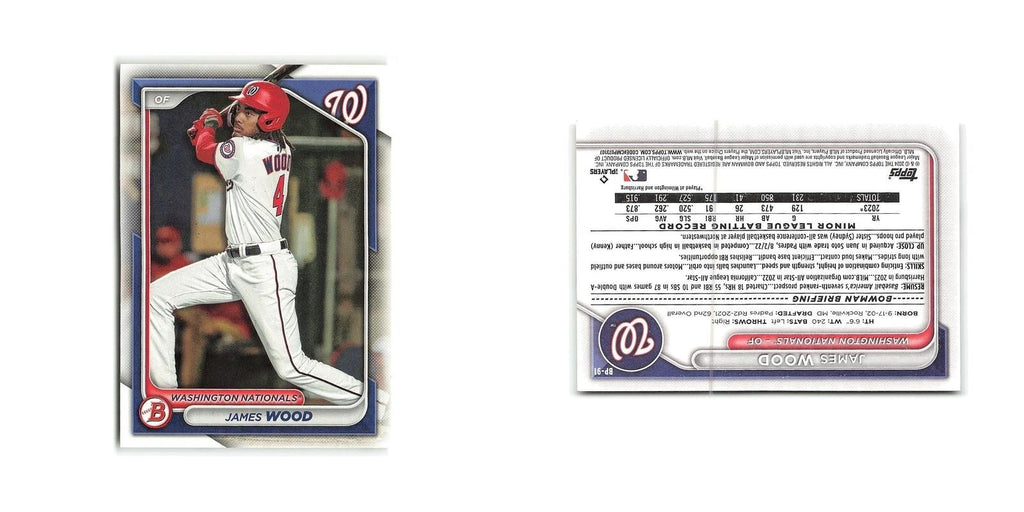 James Wood 2024 Bowman Prospects #BP-91 Washington Nationals Baseball Card NM