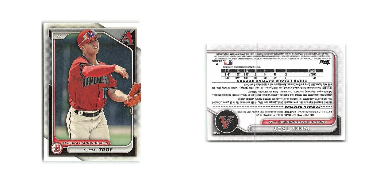 Tommy Troy 2024 Bowman Prospects #BP-76 Arizona Diamondbacks Baseball Card NM