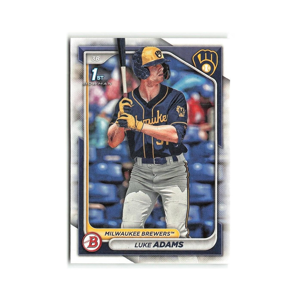 Luke Adams 2024 Bowman Prospects #BP-50 Milwaukee Brewers Baseball Card NM