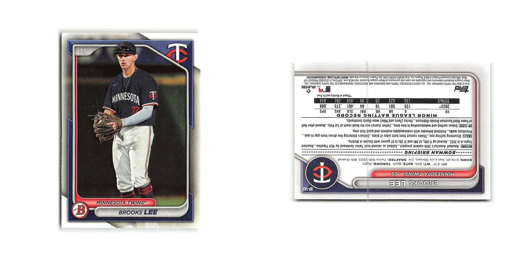 Brooks Lee 2024 Bowman Prospects #BP-143 Minnesota Twins Baseball Card NM