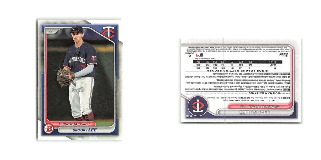 Brooks Lee 2024 Bowman Prospects #BP-143 Minnesota Twins Baseball Card NM