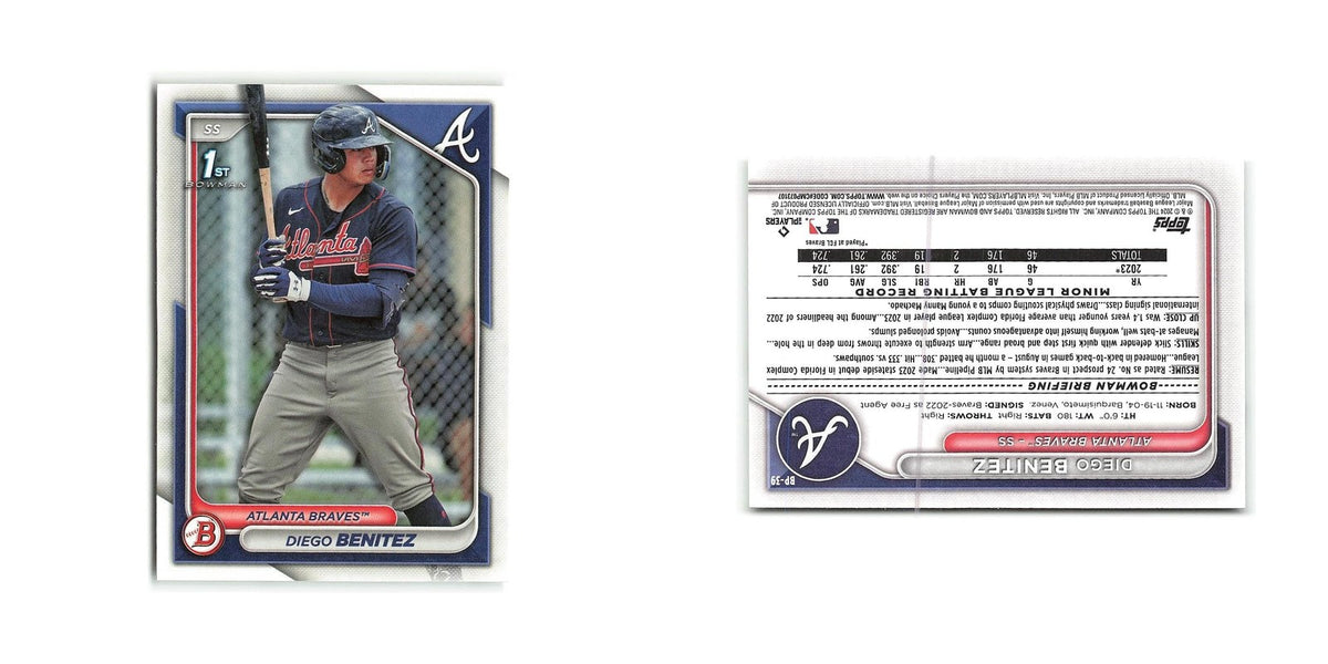 Diego Benitez 2024 Bowman Prospects #BP-39 Atlanta Braves Baseball Card NM