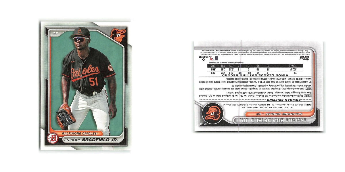 Enrique Bradfield Jr. 2024 Bowman Prospects #BP-149 Baltimore Orioles NM