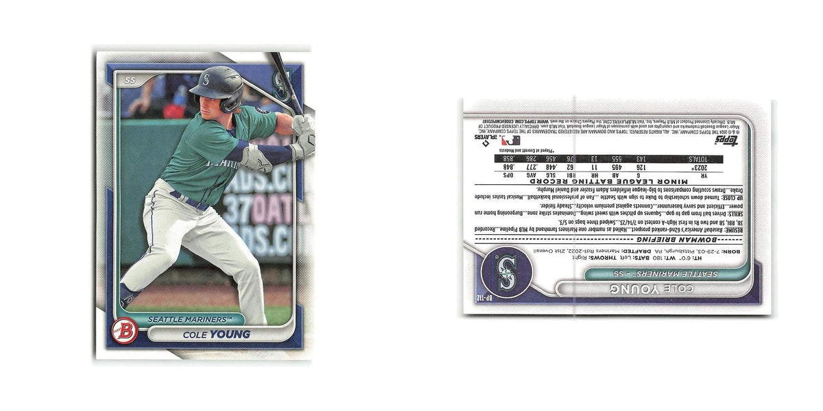 Cole Young 2024 Bowman Prospects #BP-112 Seattle Mariners Baseball Card NM