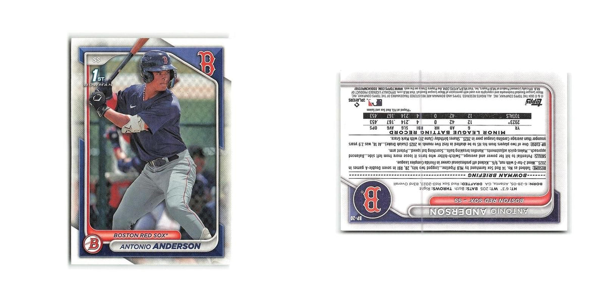 Antonio Anderson 2024 Bowman Prospects #BP-20 Boston Red Sox Baseball Card NM