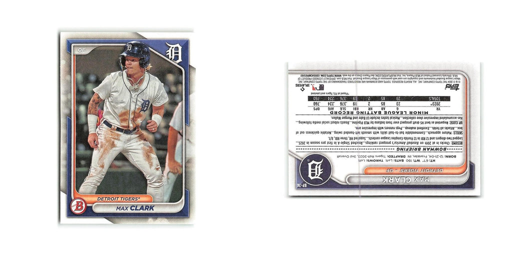 Max Clark 2024 Bowman Prospects #BP-74 Detroit Tigers Baseball Card NM