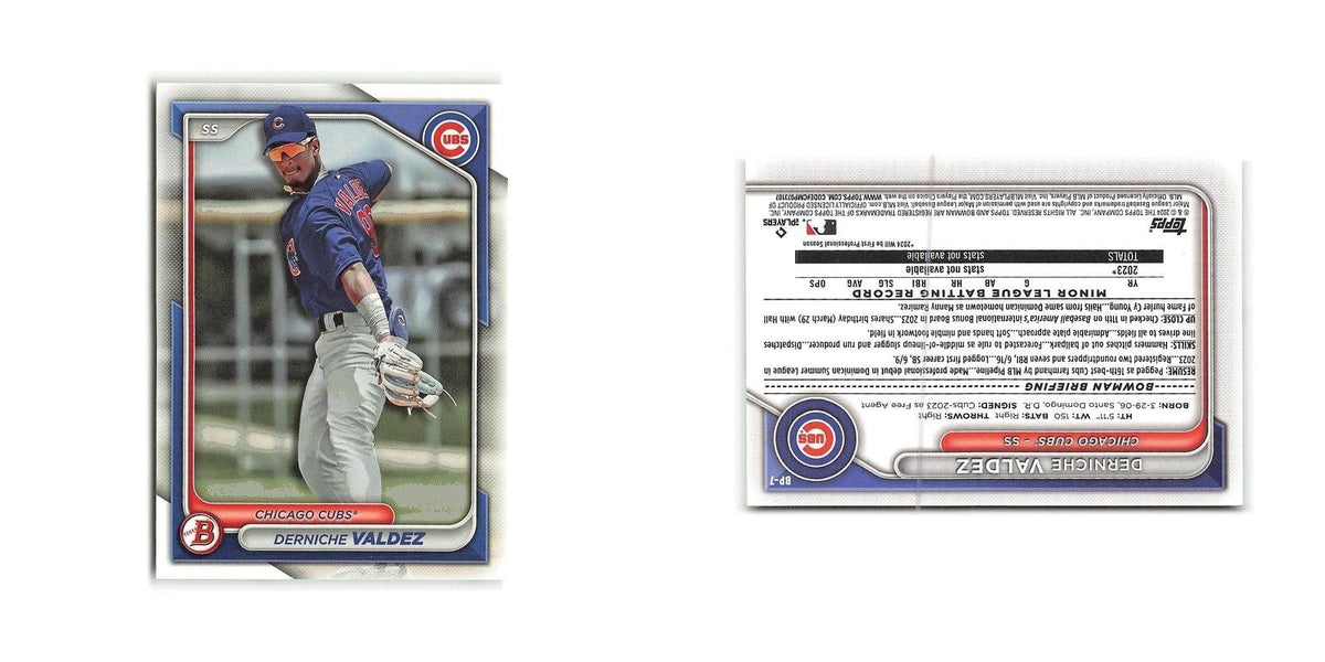 Derniche Valdez 2024 Bowman Prospects #BP-7 Chicago Cubs Baseball Card NM