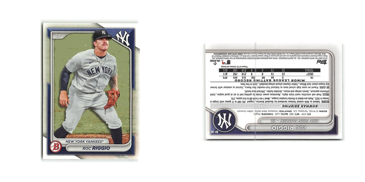 Roc Riggio 2024 Bowman Prospects #BP-70 New York Yankees Baseball Card NM