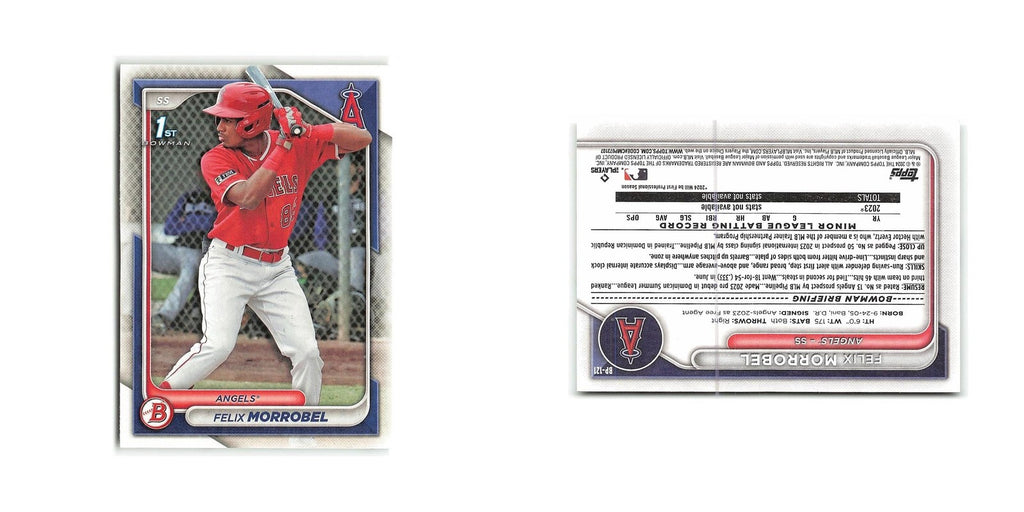 Felix Morrobel 2024 Bowman Prospects #BP-121 Los Angeles Angels Baseball Card NM