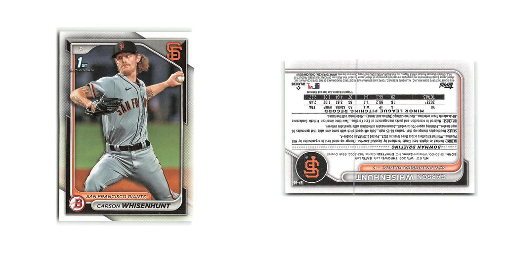 Carson Whisenhunt 2024 Bowman Prospects #BP-96 San Francisco Giants NM