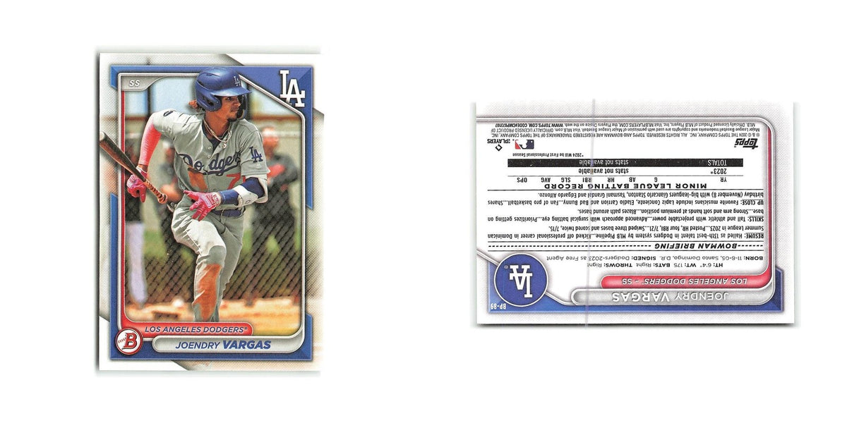 Joendry Vargas 2024 Bowman Prospects #BP-89 Los Angeles Dodgers Baseball Card NM