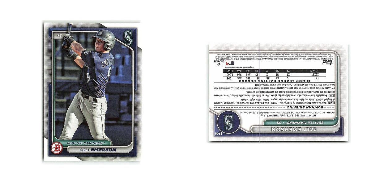 Colt Emerson 2024 Bowman Prospects #BP-10 Seattle Mariners Baseball Card NM