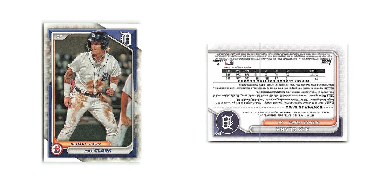 Max Clark 2024 Bowman Prospects #BP-74 Detroit Tigers Baseball Card NM