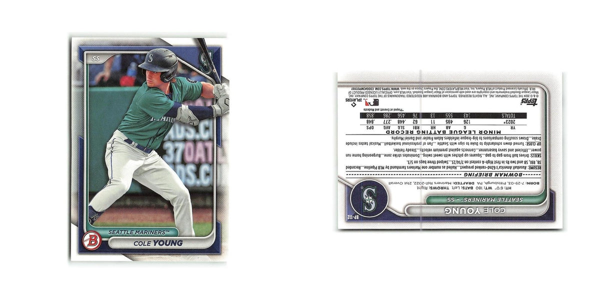Cole Young 2024 Bowman Prospects #BP-112 Seattle Mariners Baseball Card NM