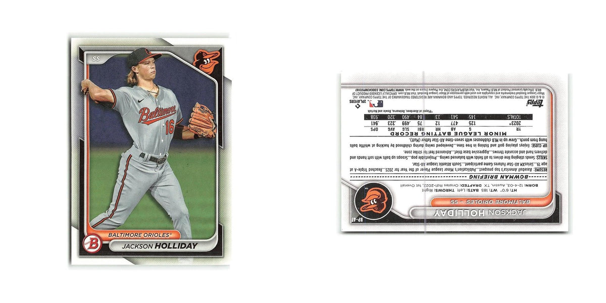 Jackson Holliday 2024 Bowman Prospects #BP-47 Baltimore Orioles Baseball Card NM