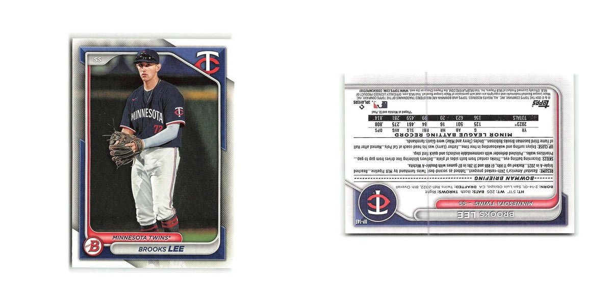 Brooks Lee 2024 Bowman Prospects #BP-143 Minnesota Twins Baseball Card NM