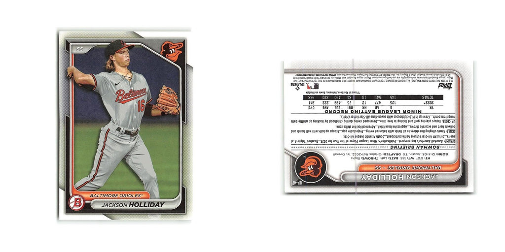 Jackson Holliday 2024 Bowman Prospects #BP-47 Baltimore Orioles Baseball Card NM