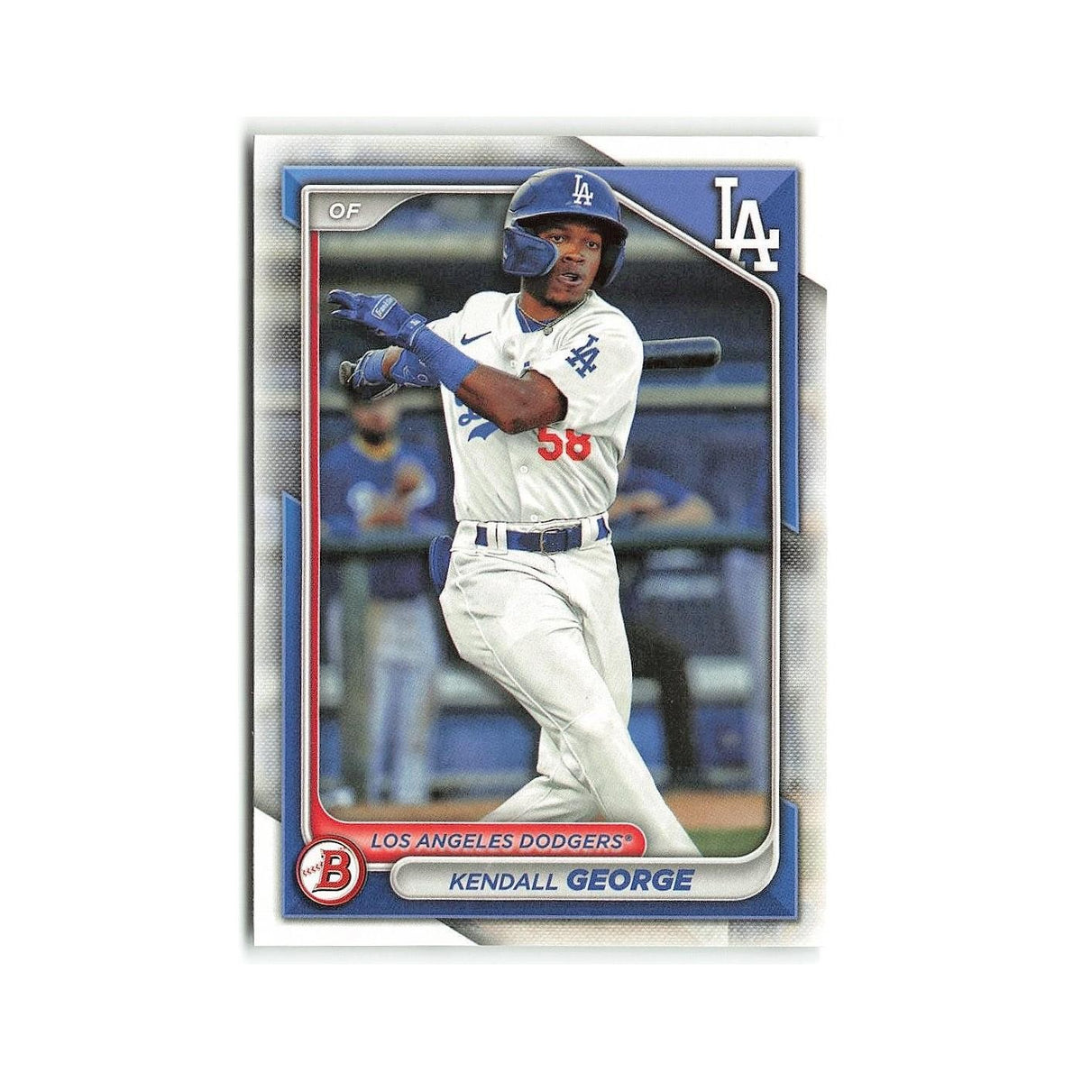Kendall George 2024 Bowman Prospects #BP-58 Los Angeles Dodgers Baseball Card NM