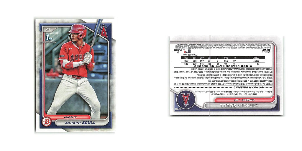 Anthony Scull 2024 Bowman Prospects #BP-107 Los Angeles Angels Baseball Card NM