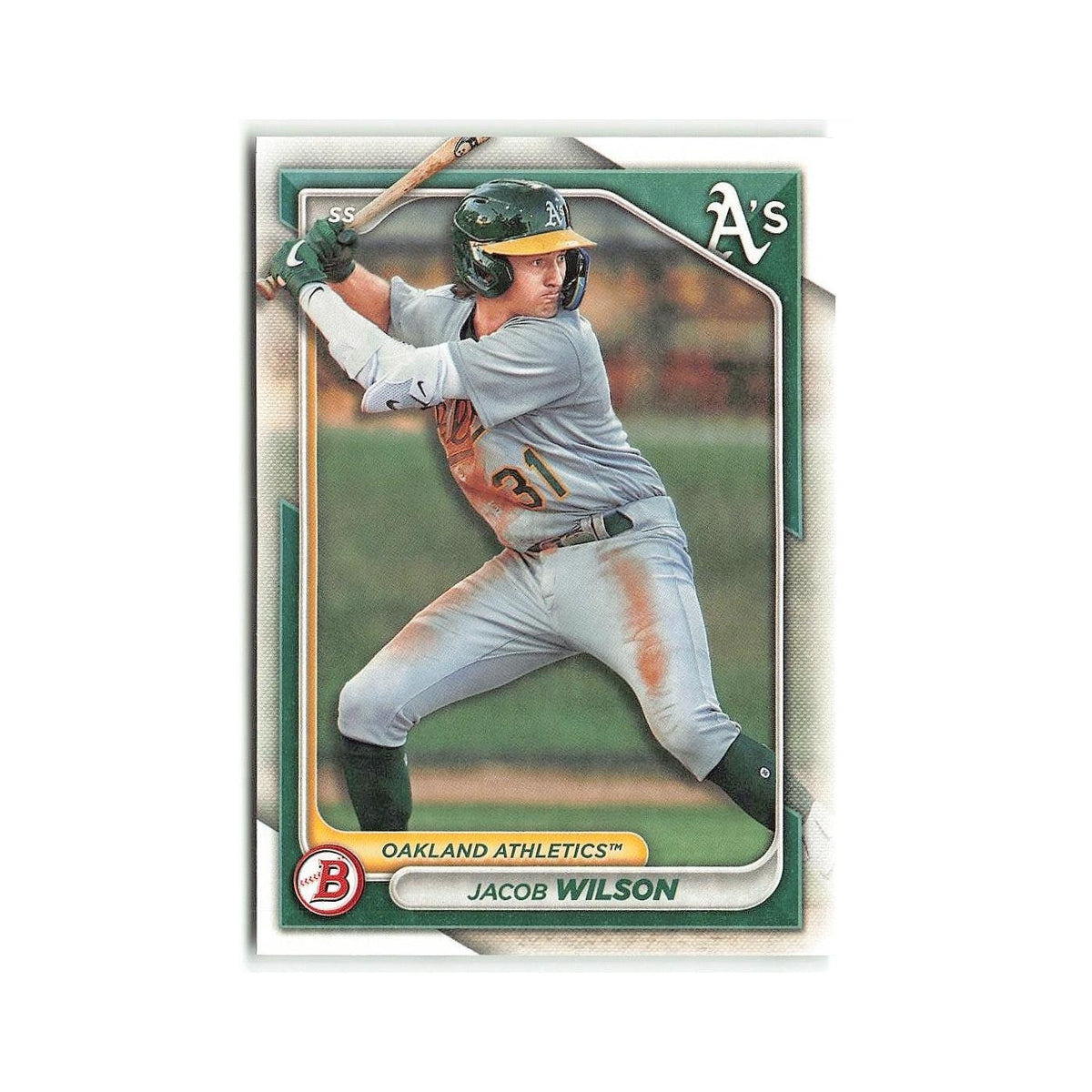 Jacob Wilson 2024 Bowman Prospects #BP-3 Oakland Athletics Baseball Card NM