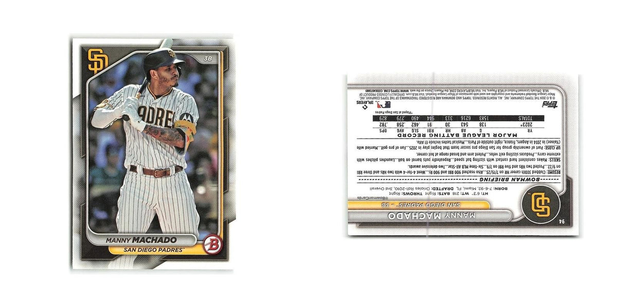 Manny Machado 2024 Bowman #94 San Diego Padres Baseball Card NM