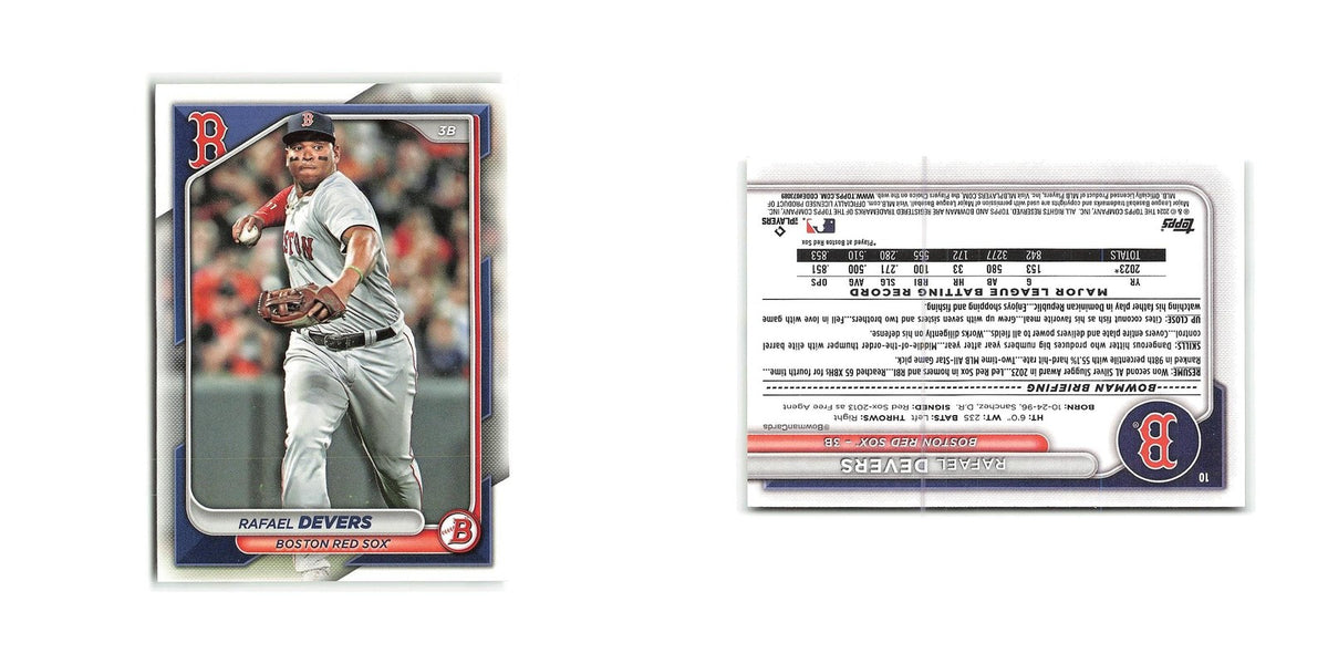 Rafael Devers 2024 Bowman #10 Boston Red Sox Baseball Card NM