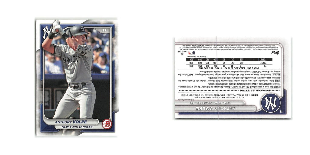 Anthony Volpe 2024 Bowman #76 New York Yankees Baseball Card NM