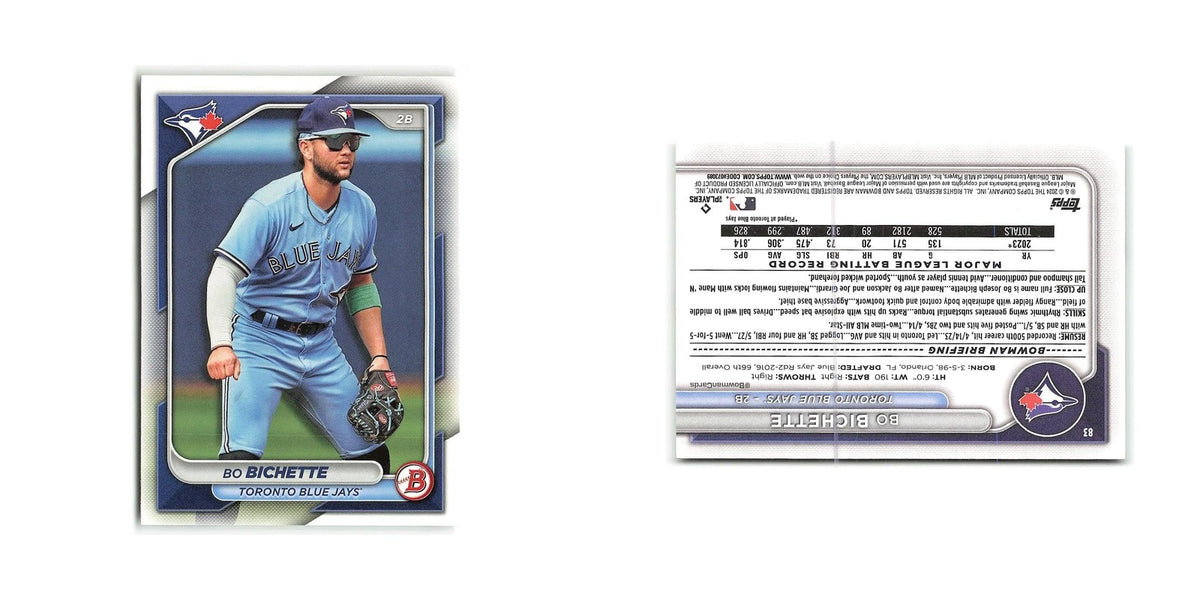 Bo Bichette 2024 Bowman #83 Toronto Blue Jays Baseball Card NM