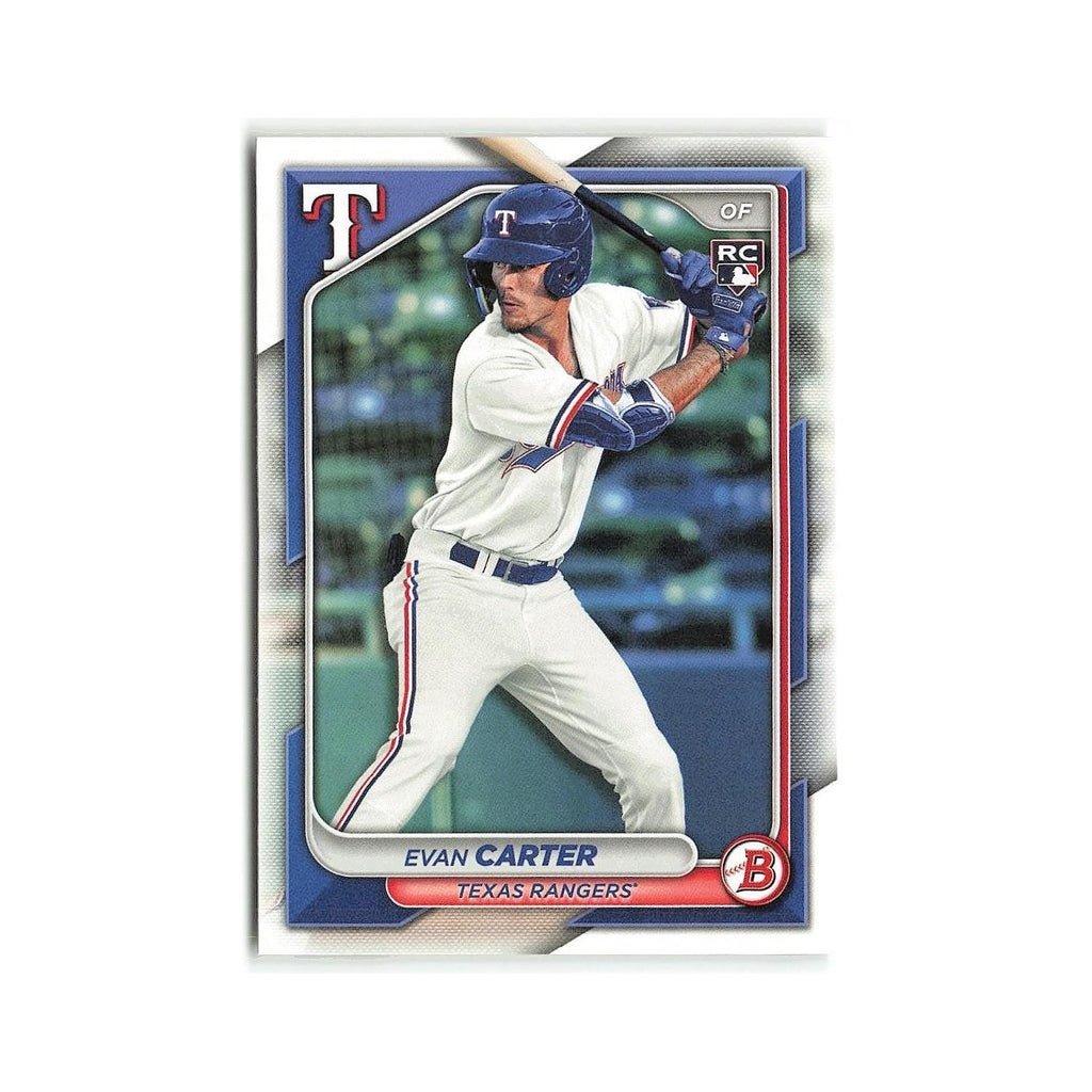 Evan Carter Rookie 2024 Bowman #46 Texas Rangers Baseball Card NM