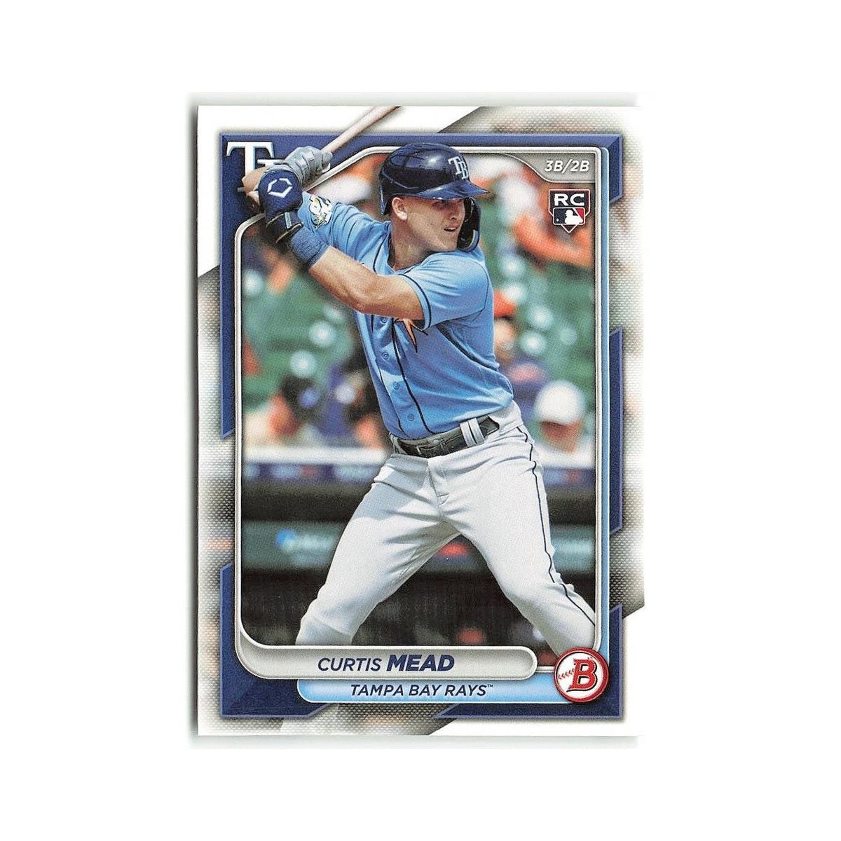 Curtis Mead 2024 Bowman #28 Tampa Bay Rays Baseball Card NM