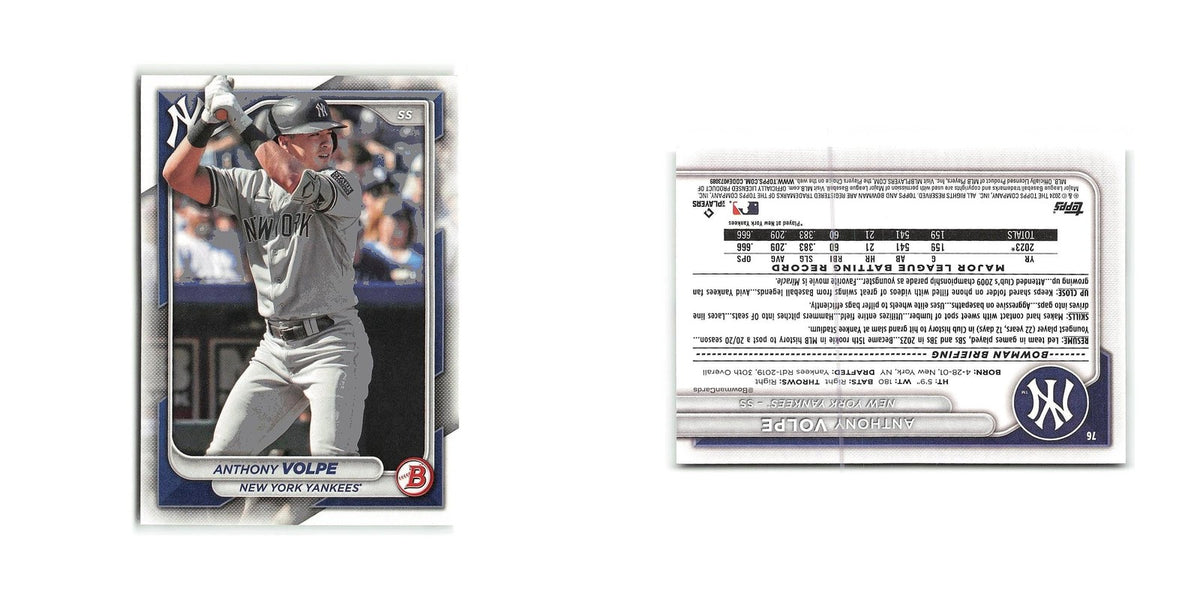 Anthony Volpe 2024 Bowman #76 New York Yankees Baseball Card NM