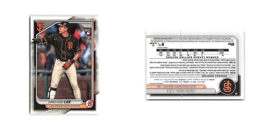 Jung-hoo Lee 2024 Bowman #69 San Francisco Giants Baseball Card NM