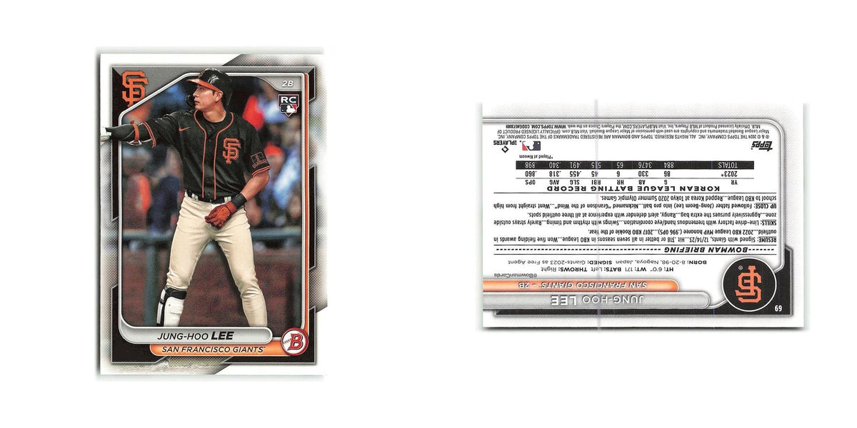 Jung-hoo Lee 2024 Bowman #69 San Francisco Giants Baseball Card NM