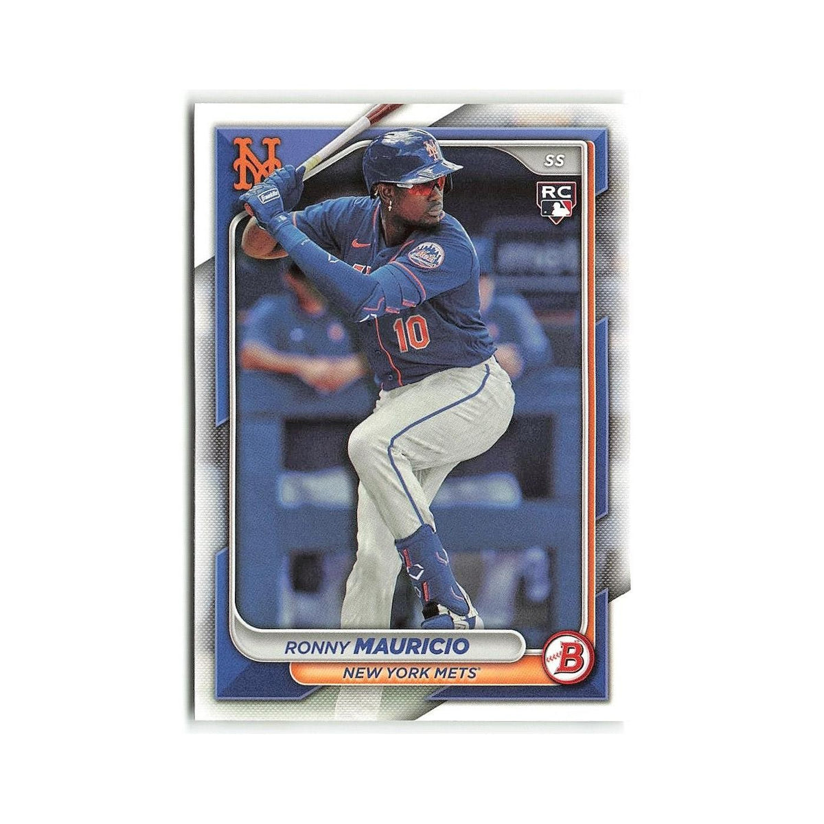 Ronny Mauricio Rookie 2024 Bowman #13 New York Mets Baseball Card NM