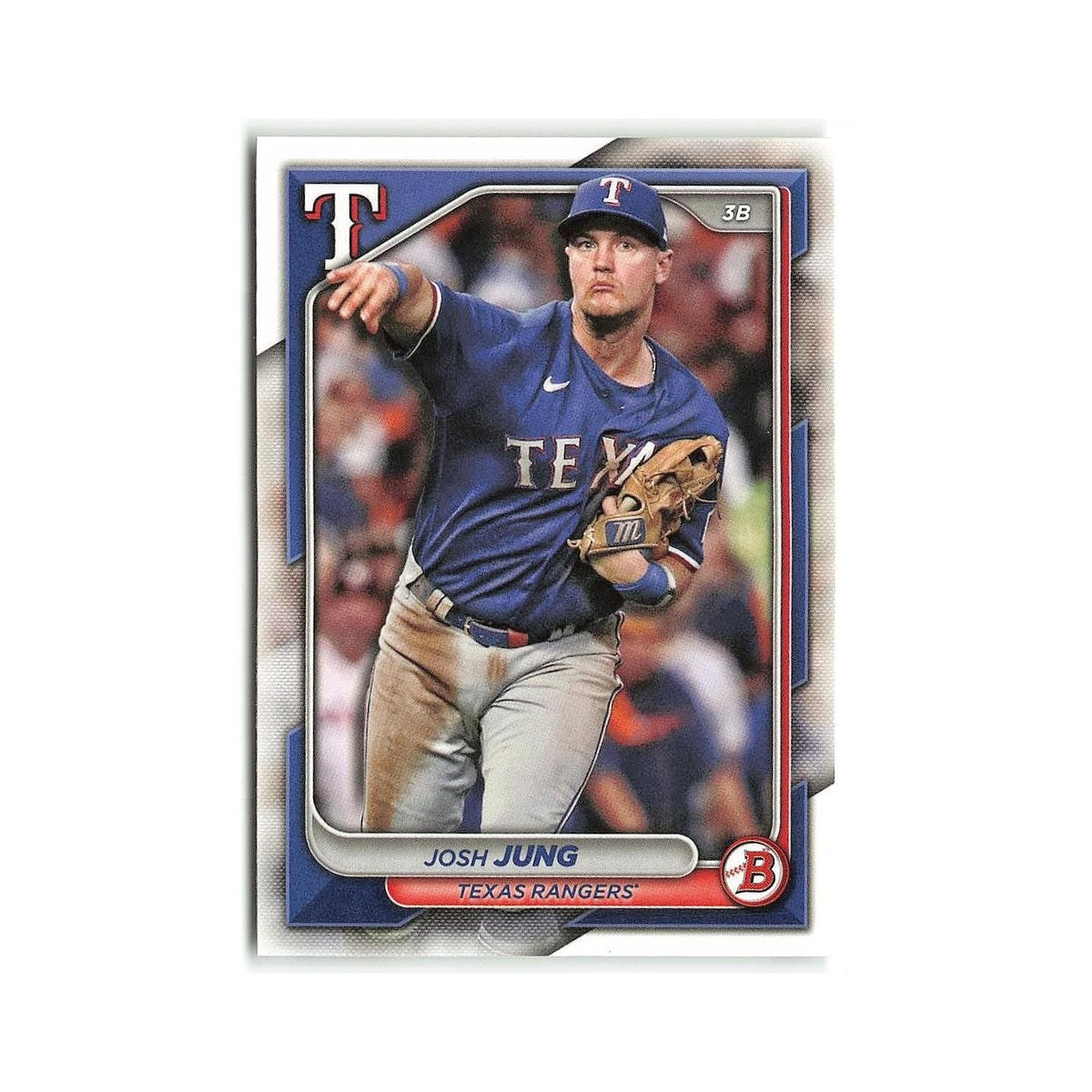 Josh Jung 2024 Bowman #98 Texas Rangers Baseball Card NM