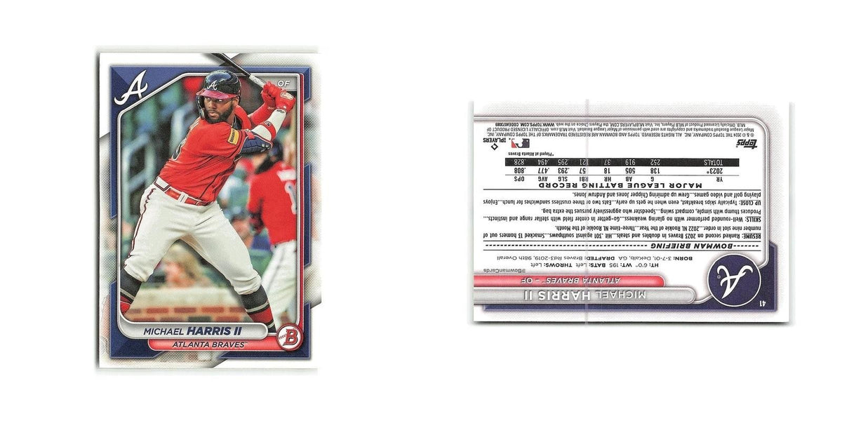 Michael Harris II 2024 Bowman #41 Atlanta Braves Baseball Card NM