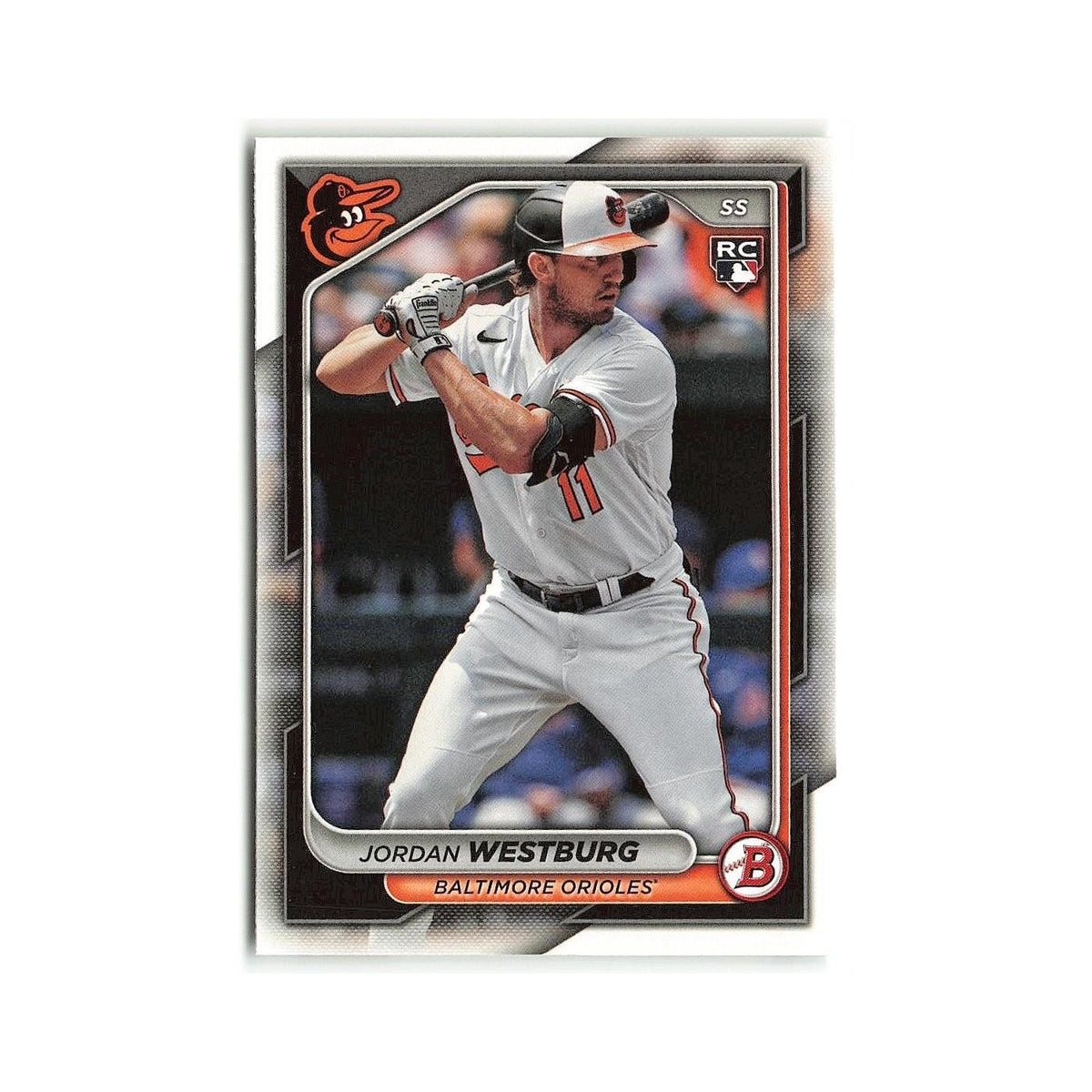 Jordan Westburg Rookie 2024 Bowman #42 Baltimore Orioles Baseball Card NM
