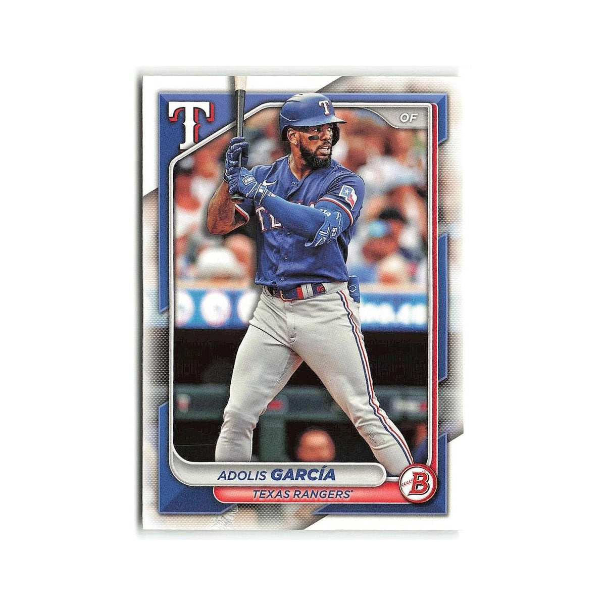 Adolis Garcia 2024 Bowman #6 Texas Rangers Baseball Card NM
