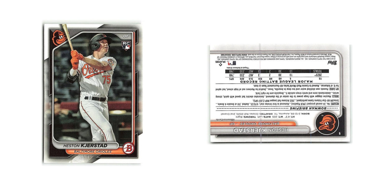 Heston Kjerstad Rookie 2024 Bowman #9 Baltimore Orioles Baseball Card NM
