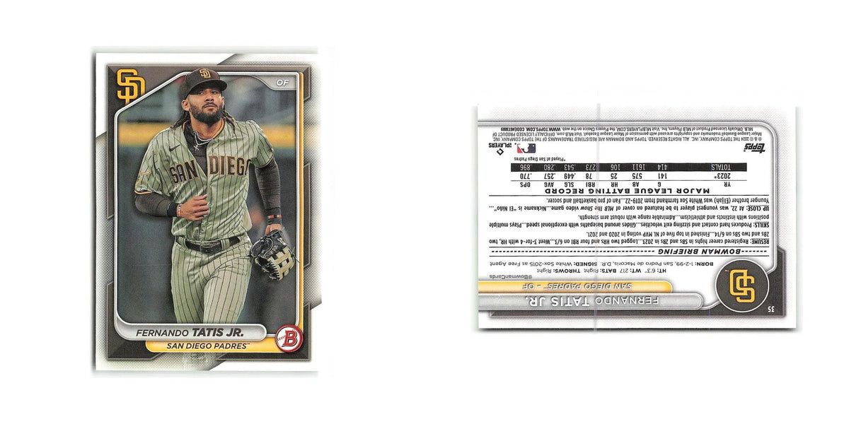Fernando Tatis Jr. 2024 Bowman #35 San Diego Padres Baseball Card NM
