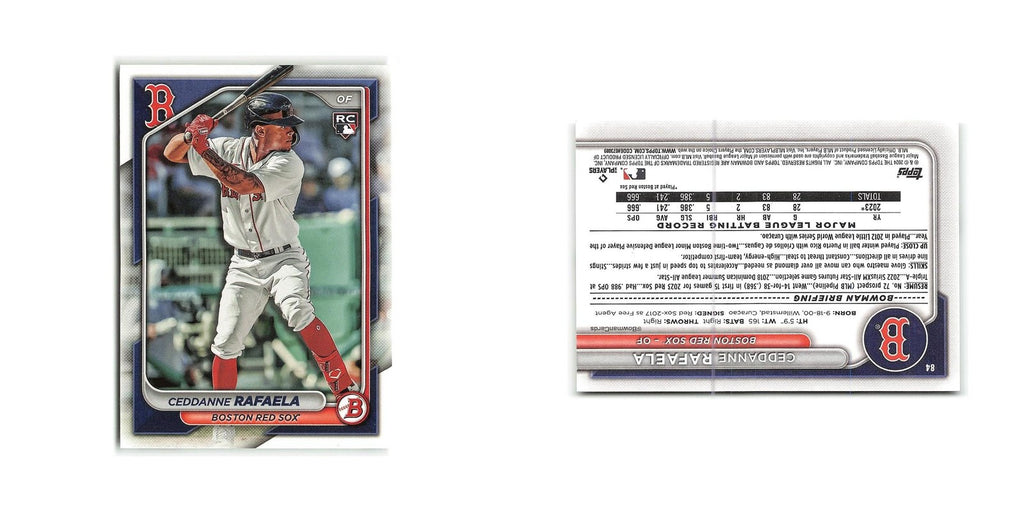Ceddanne Rafaela Rookie 2024 Bowman #84 Boston Red Sox Baseball Card NM