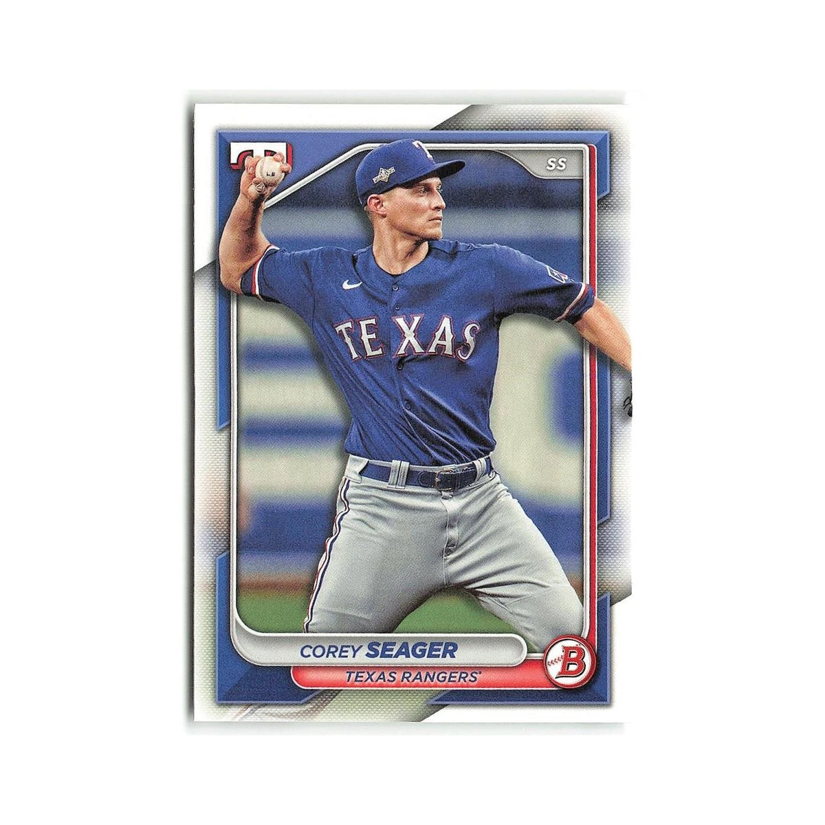 Corey Seager 2024 Bowman #24 Texas Rangers Baseball Card NM