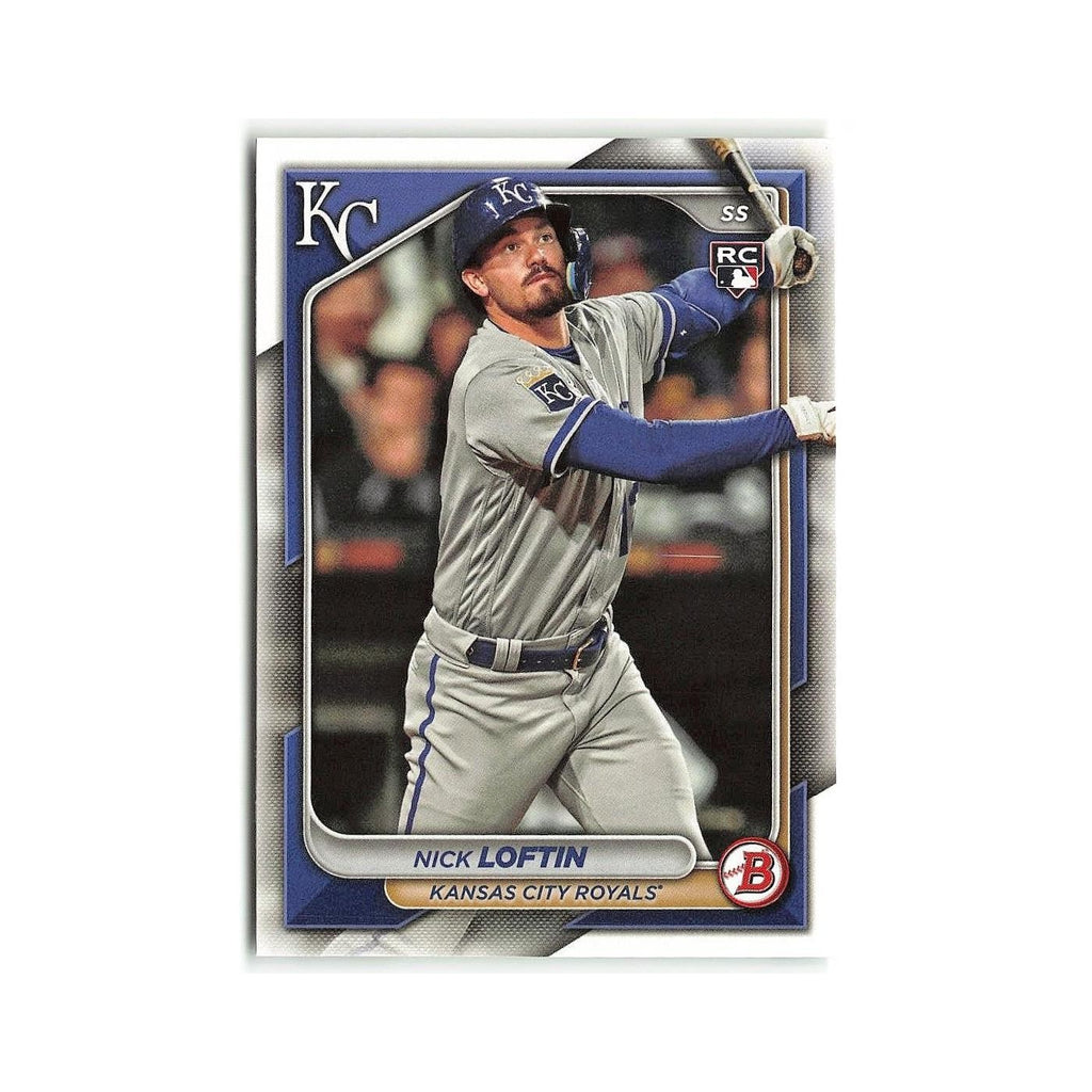 Nick Loftin Rookie 2024 Bowman #71 Kansas City Royals Baseball Card NM