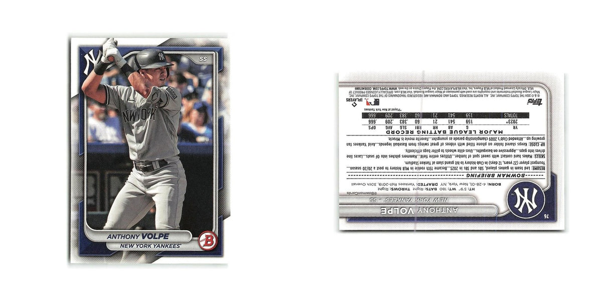 Anthony Volpe 2024 Bowman #76 New York Yankees Baseball Card NM