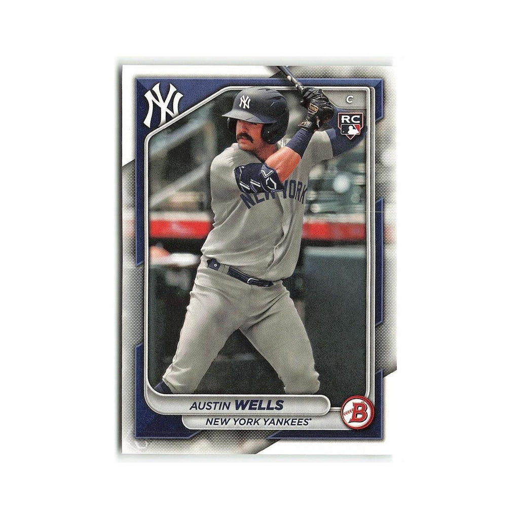 Austin Wells 2024 Bowman #87 New York Yankees Baseball Card NM