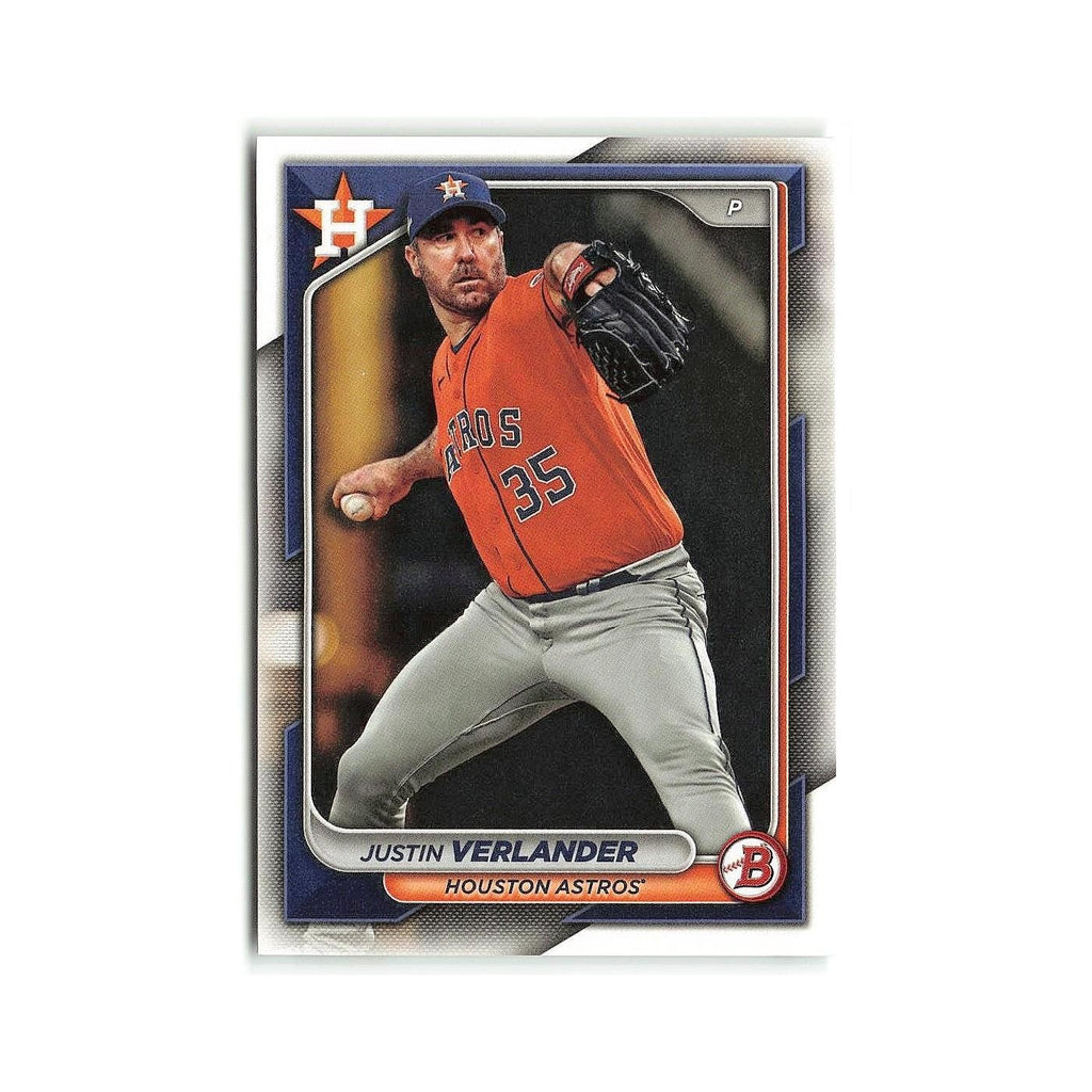 Justin Verlander 2024 Bowman #48 Houston Astros Baseball Card NM