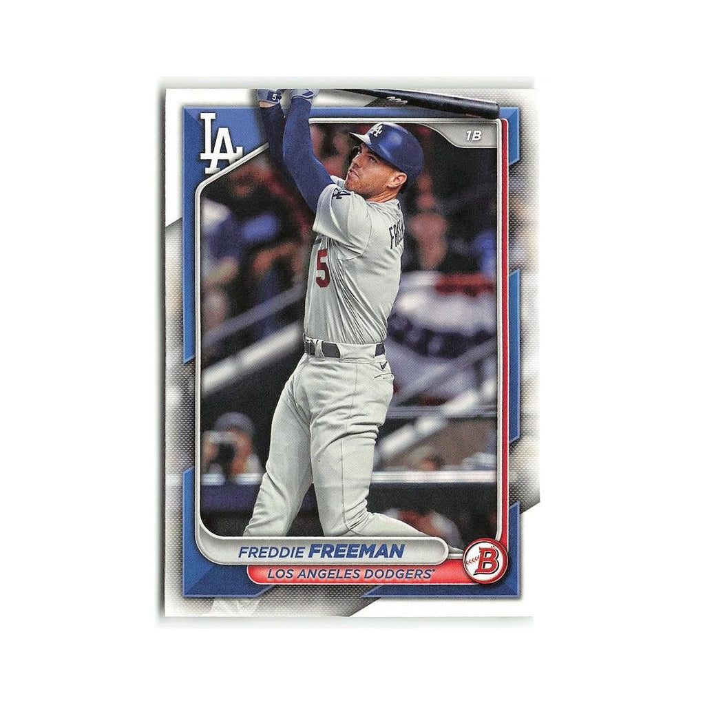 Freddie Freeman 2024 Bowman #43 Los Angeles Dodgers Baseball Card NM