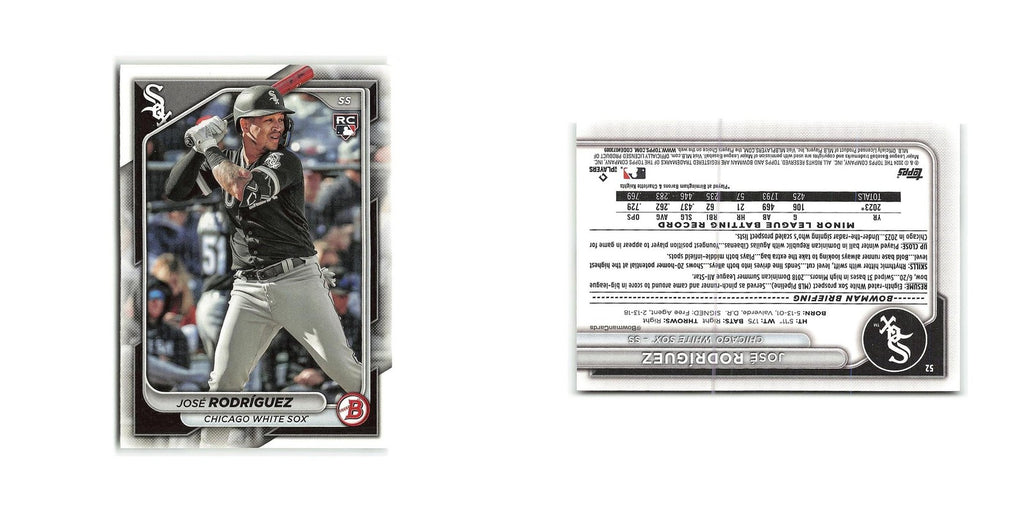 Jose Rodriguez 2024 Bowman #52 Chicago White Sox Baseball Card NM