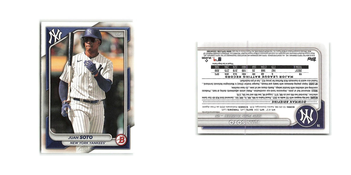 Juan Soto 2024 Bowman #78 New York Yankees Baseball Card NM